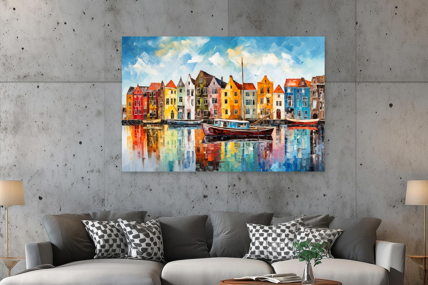 Bunte Häuser in Amsterdam
