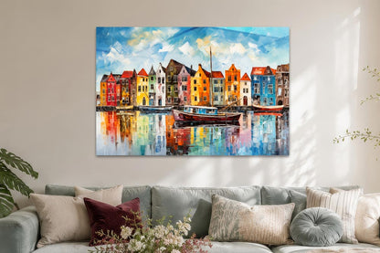 Bunte Häuser in Amsterdam