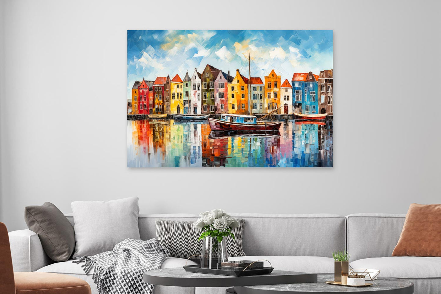 Bunte Häuser in Amsterdam