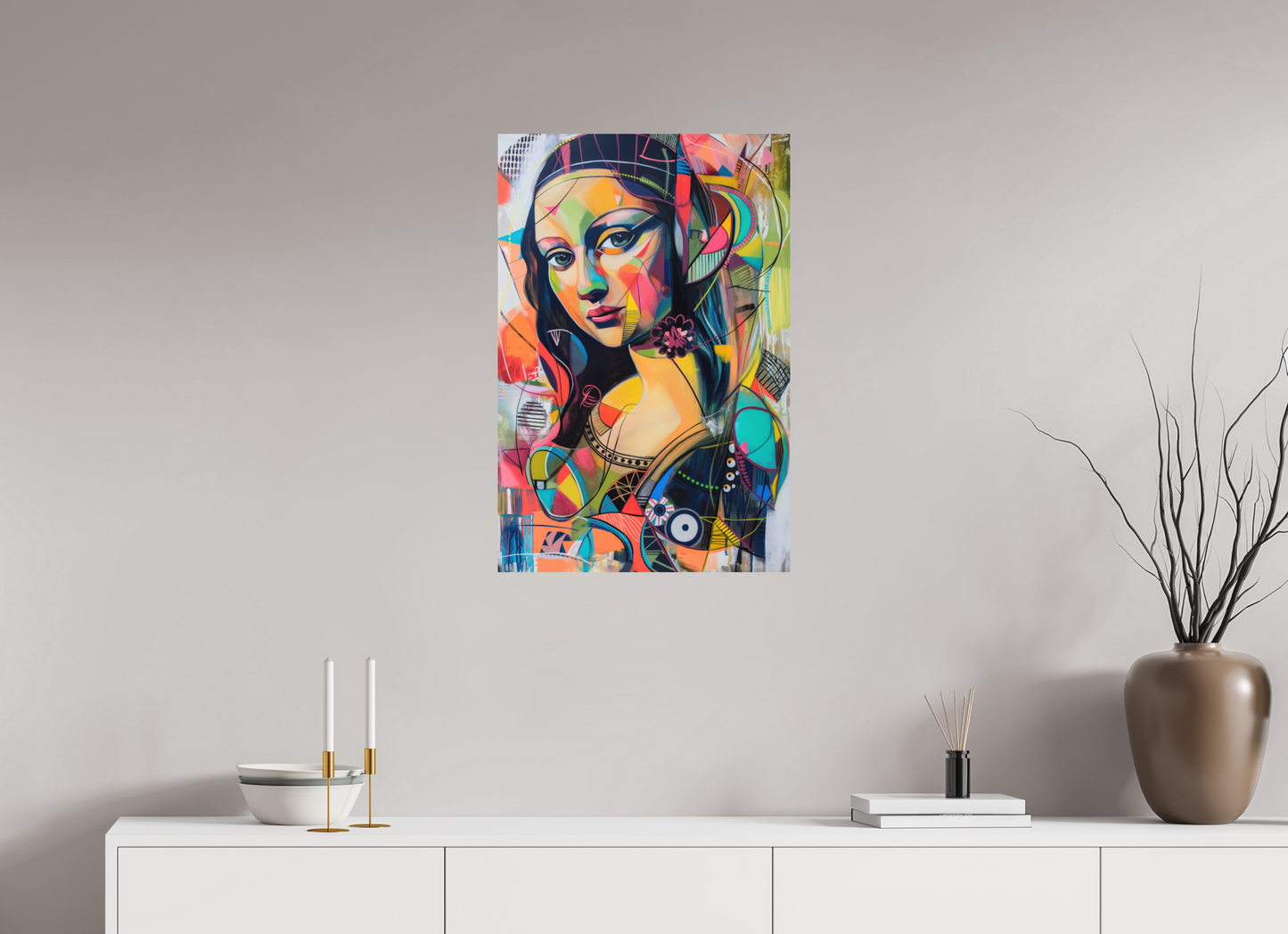 50 x 75 cm, Forex Mona Lisa Pop Art