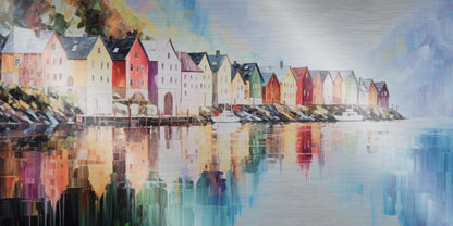 Dorf am Fjord
