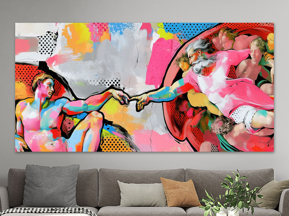 Erschaffung Adams Pop-Art