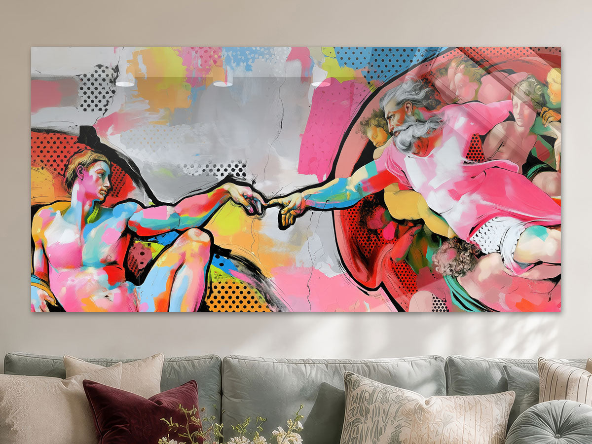 Erschaffung Adams Pop-Art