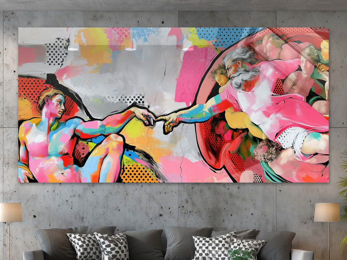 Erschaffung Adams Pop-Art