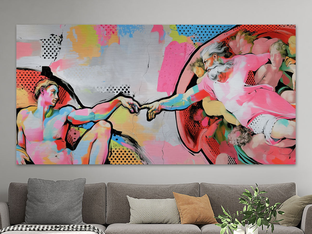 Erschaffung Adams Pop-Art