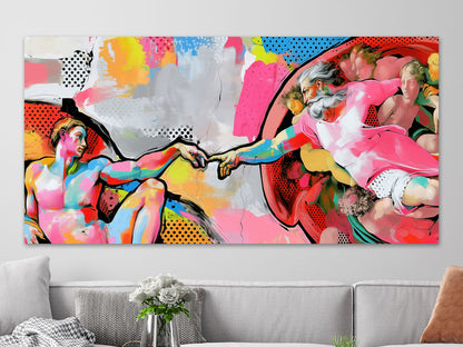 Erschaffung Adams Pop-Art