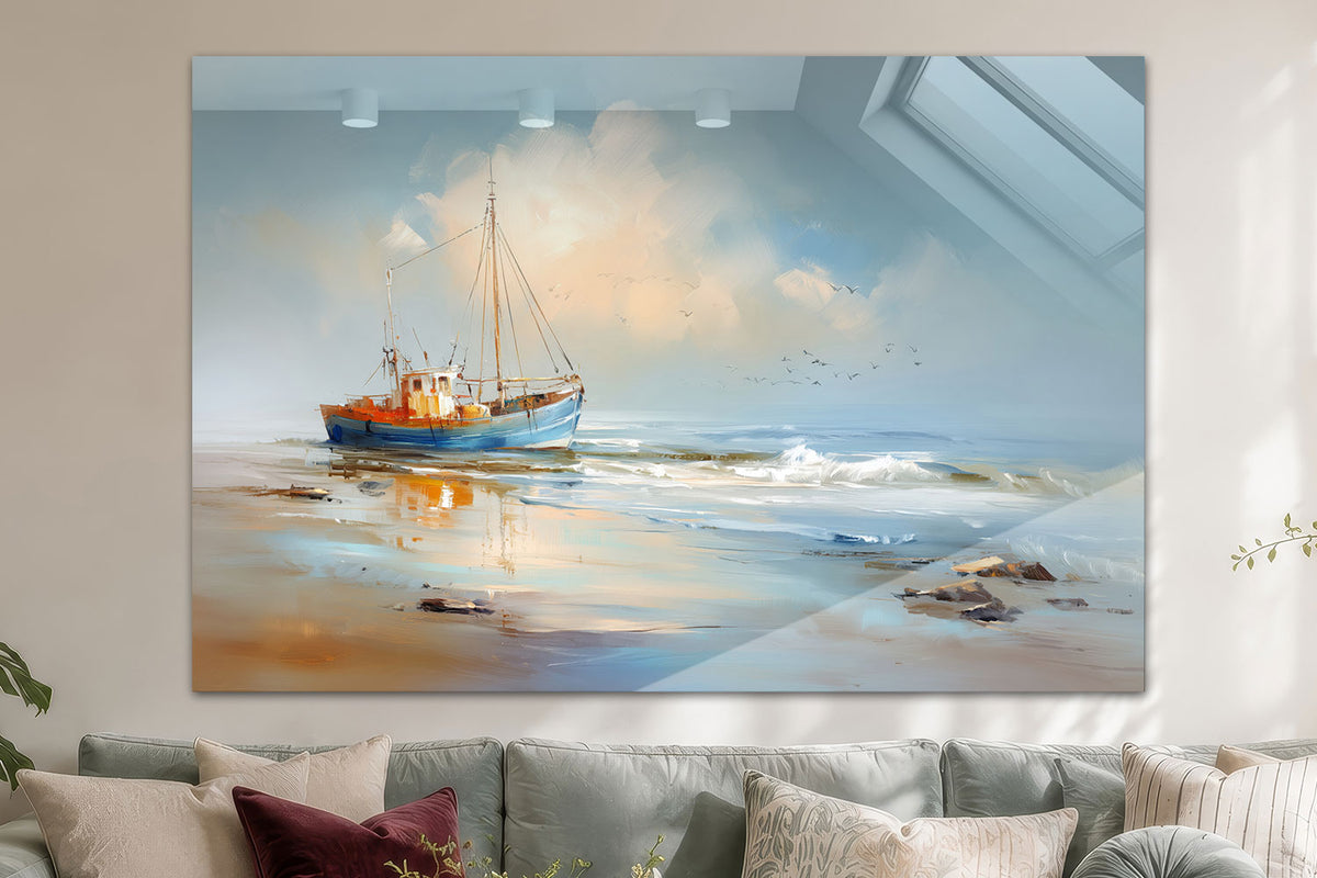 Fischerboot am Strand