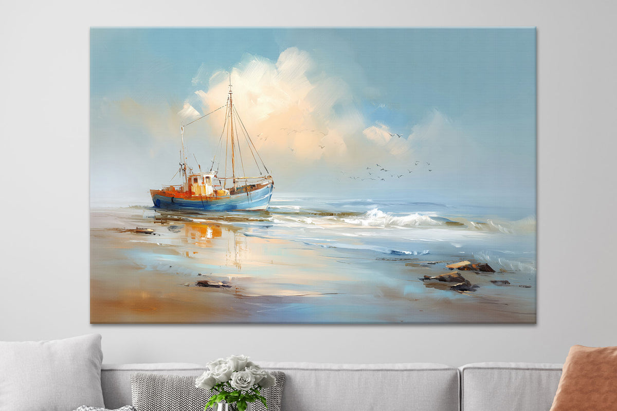 Fischerboot am Strand