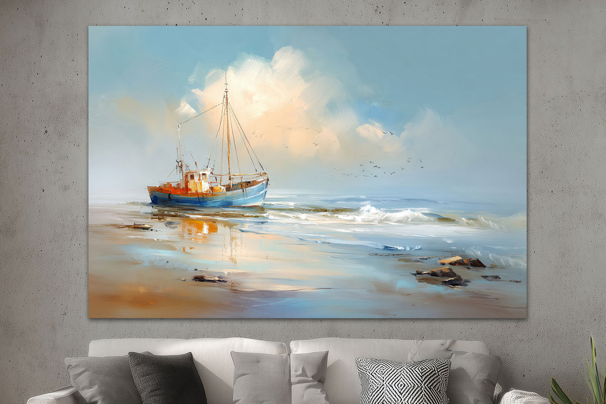 Fischerboot am Strand