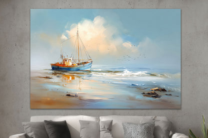 Fischerboot am Strand