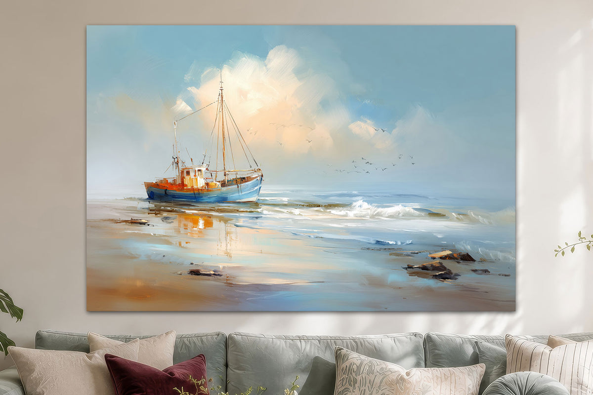 Fischerboot am Strand