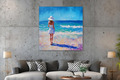 Frau am Strand