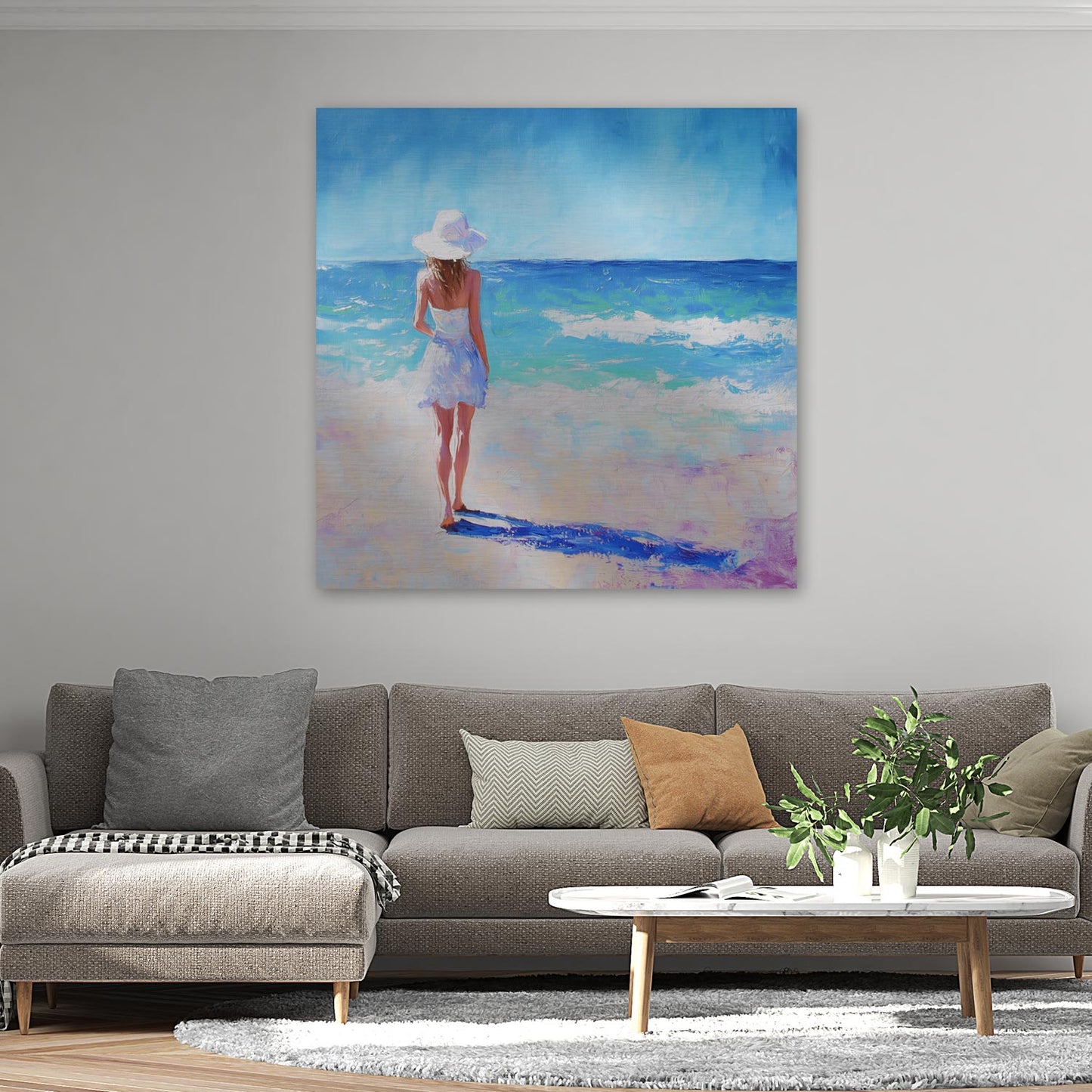 Frau am Strand