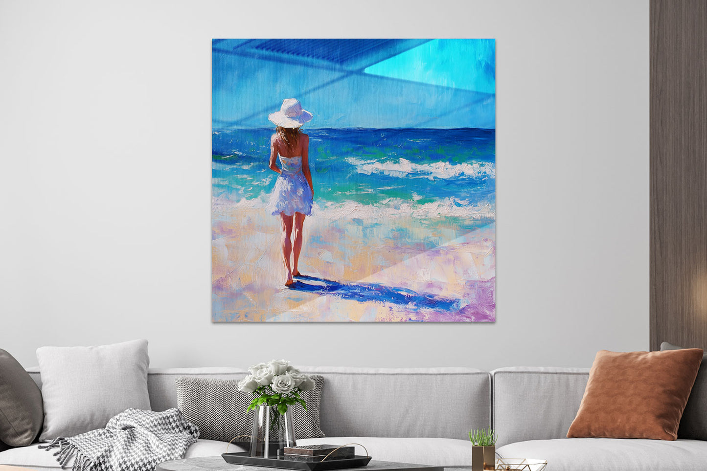 Frau am Strand