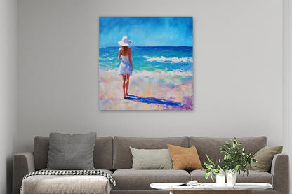 Frau am Strand