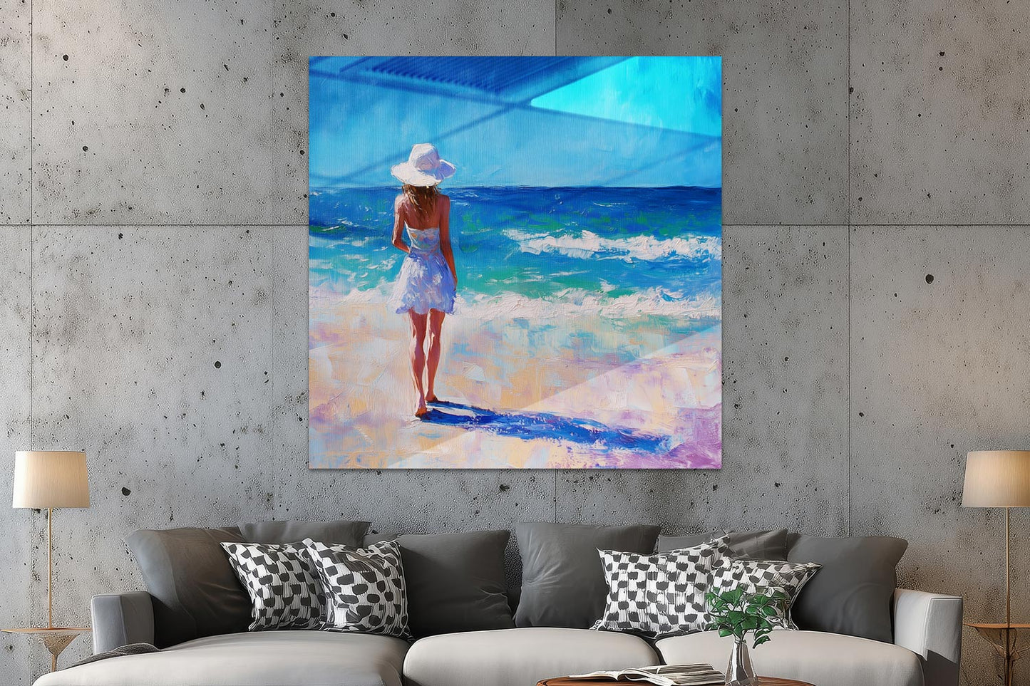 Frau am Strand