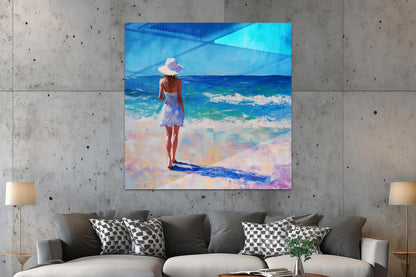 Frau am Strand