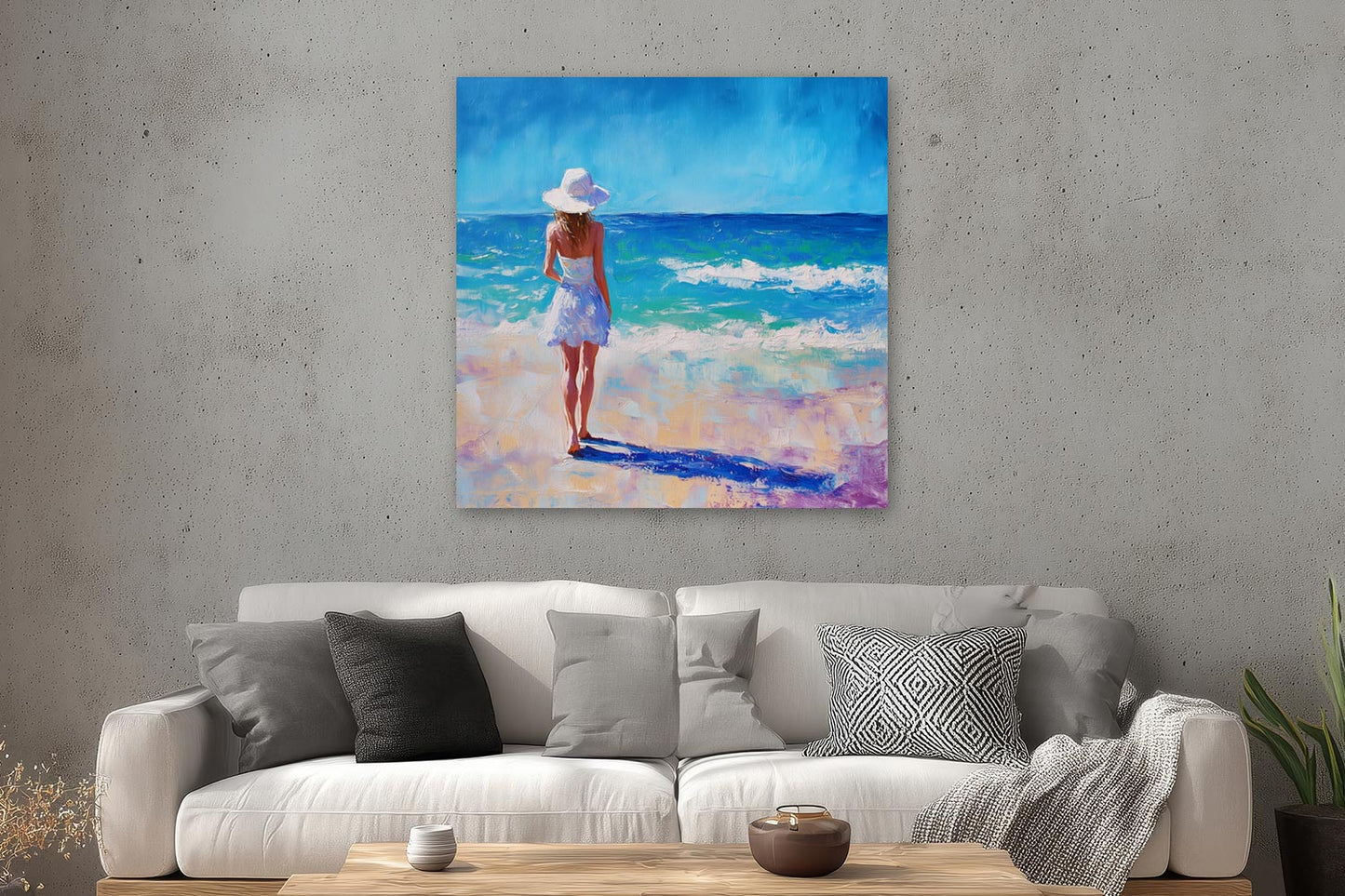 Frau am Strand