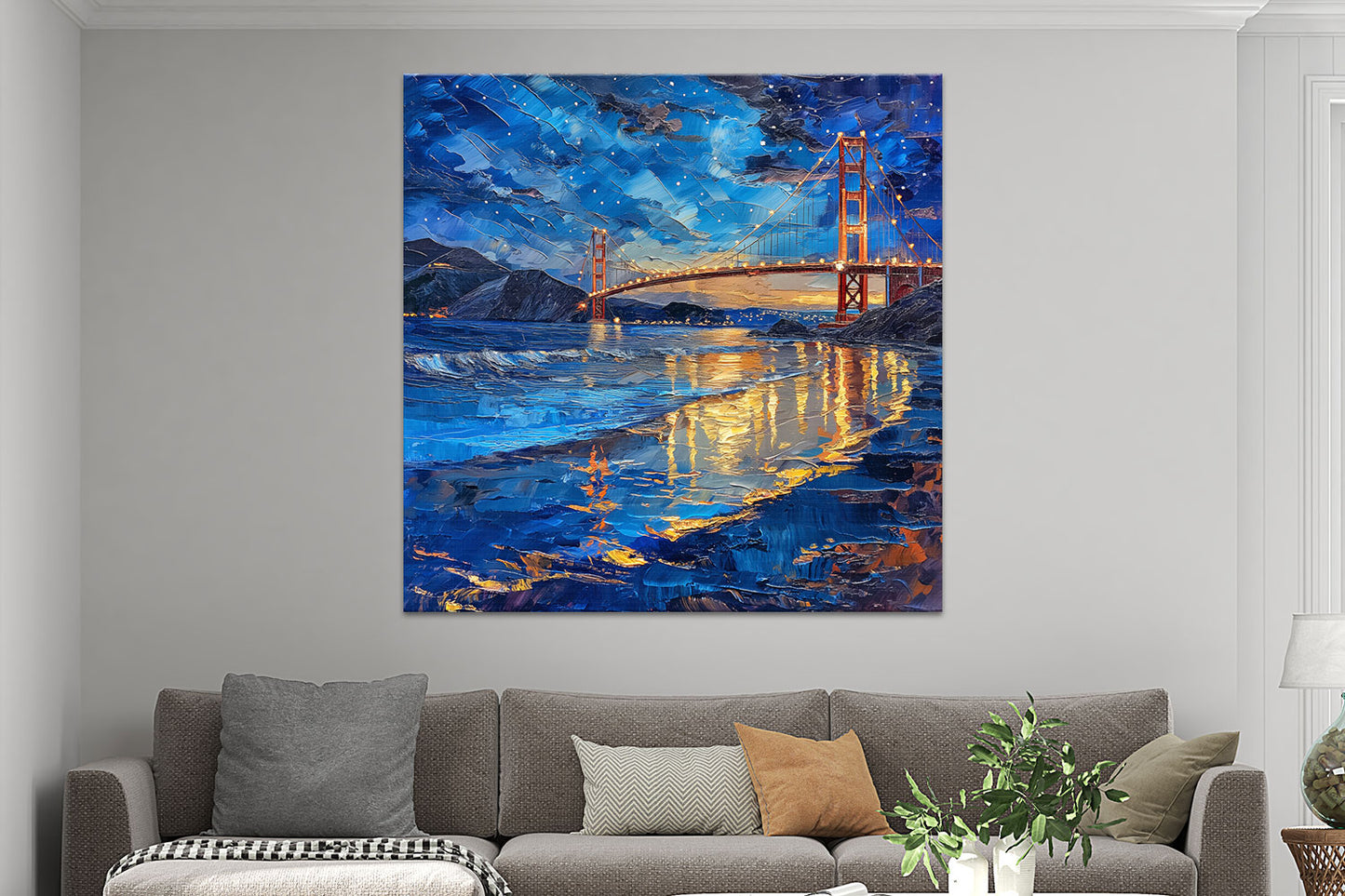 Golden Gate Brücke bei Nacht