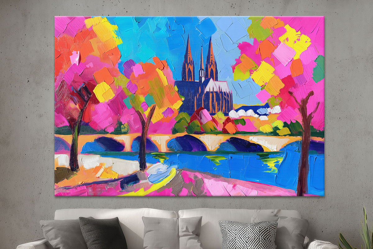 Buntes abstraktes Köln