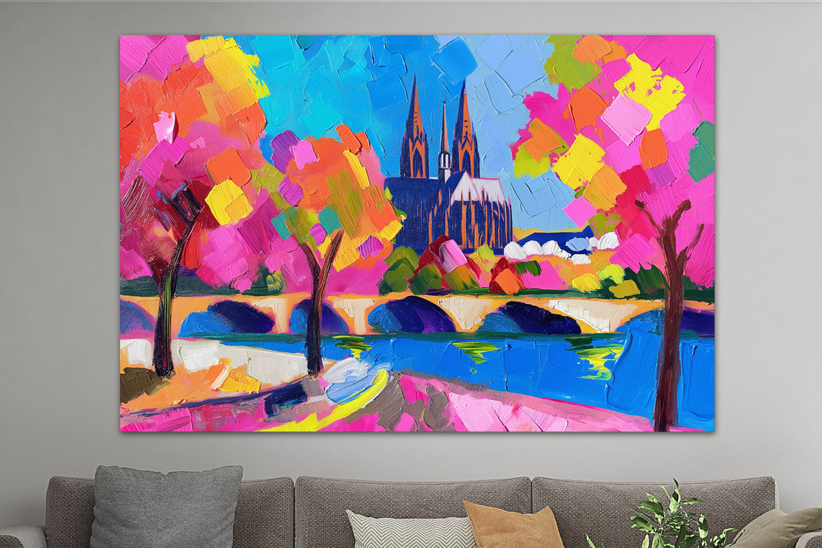 Buntes abstraktes Köln