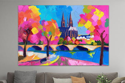 Buntes abstraktes Köln