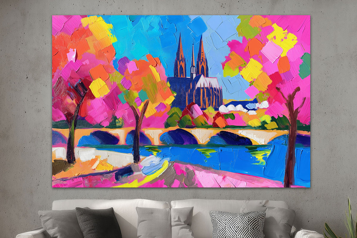 Buntes abstraktes Köln