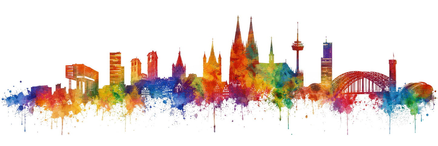 Köln Panorama Skyline