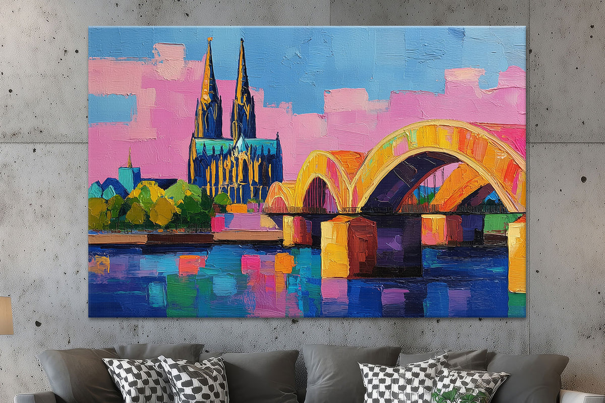 Abstraktes Köln Gemälde