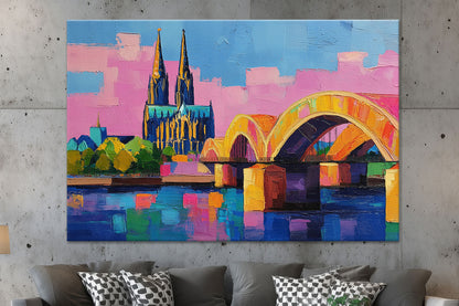 Abstraktes Köln Gemälde