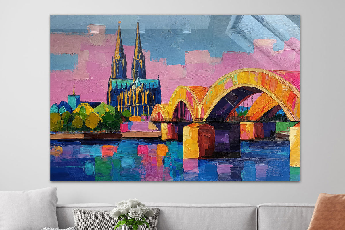 Abstraktes Köln Gemälde