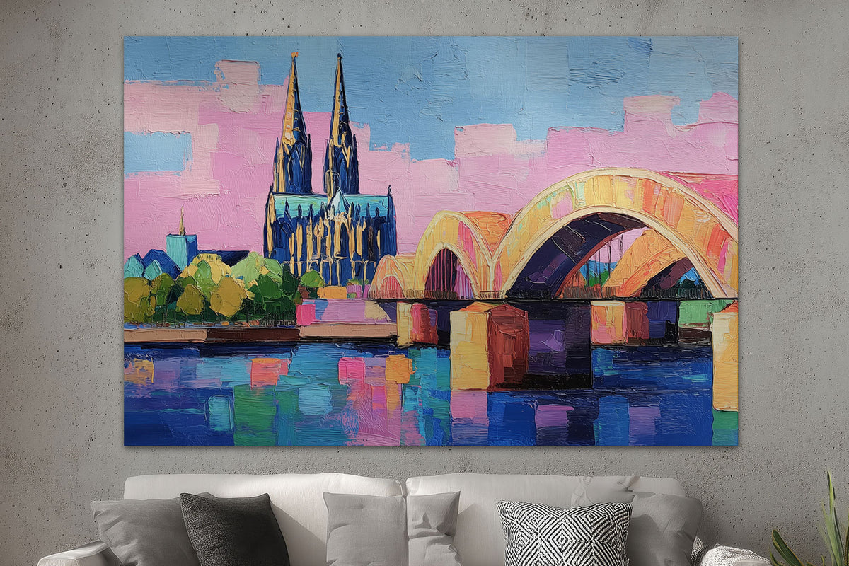 Abstraktes Köln Gemälde
