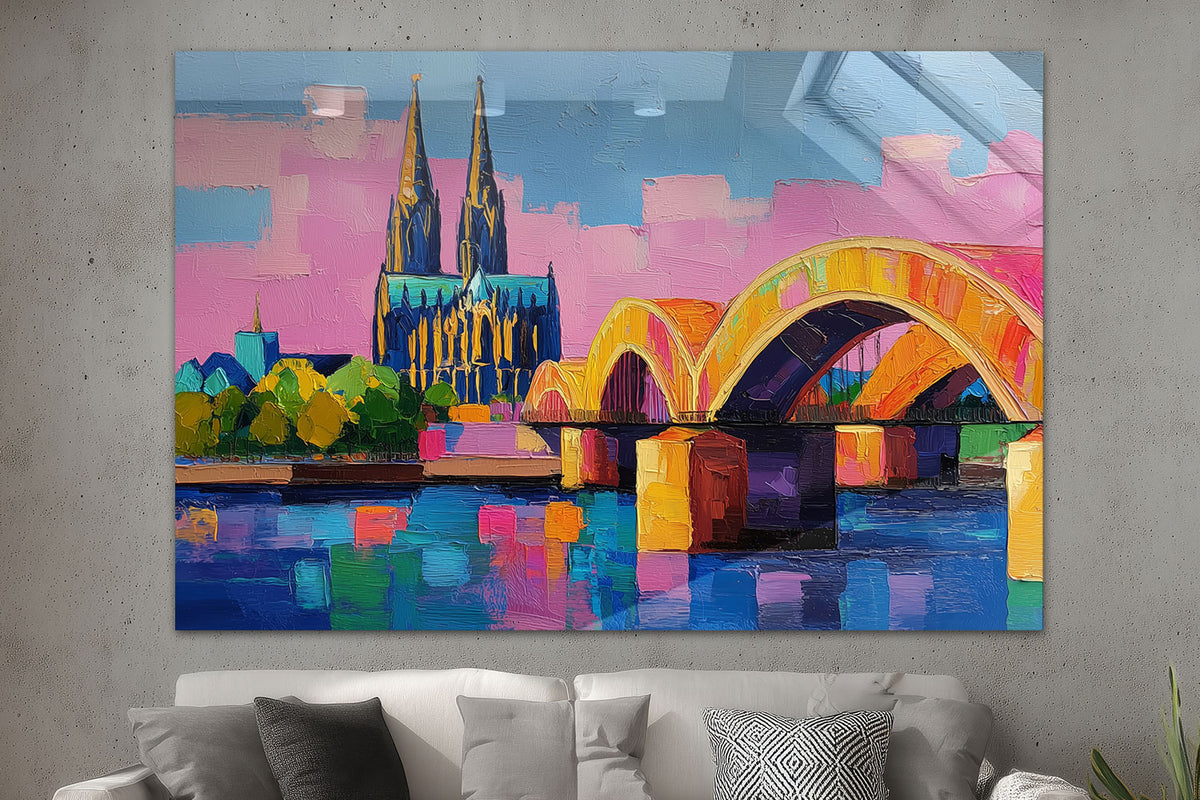 Abstraktes Köln Gemälde