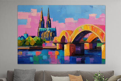 Abstraktes Köln Gemälde