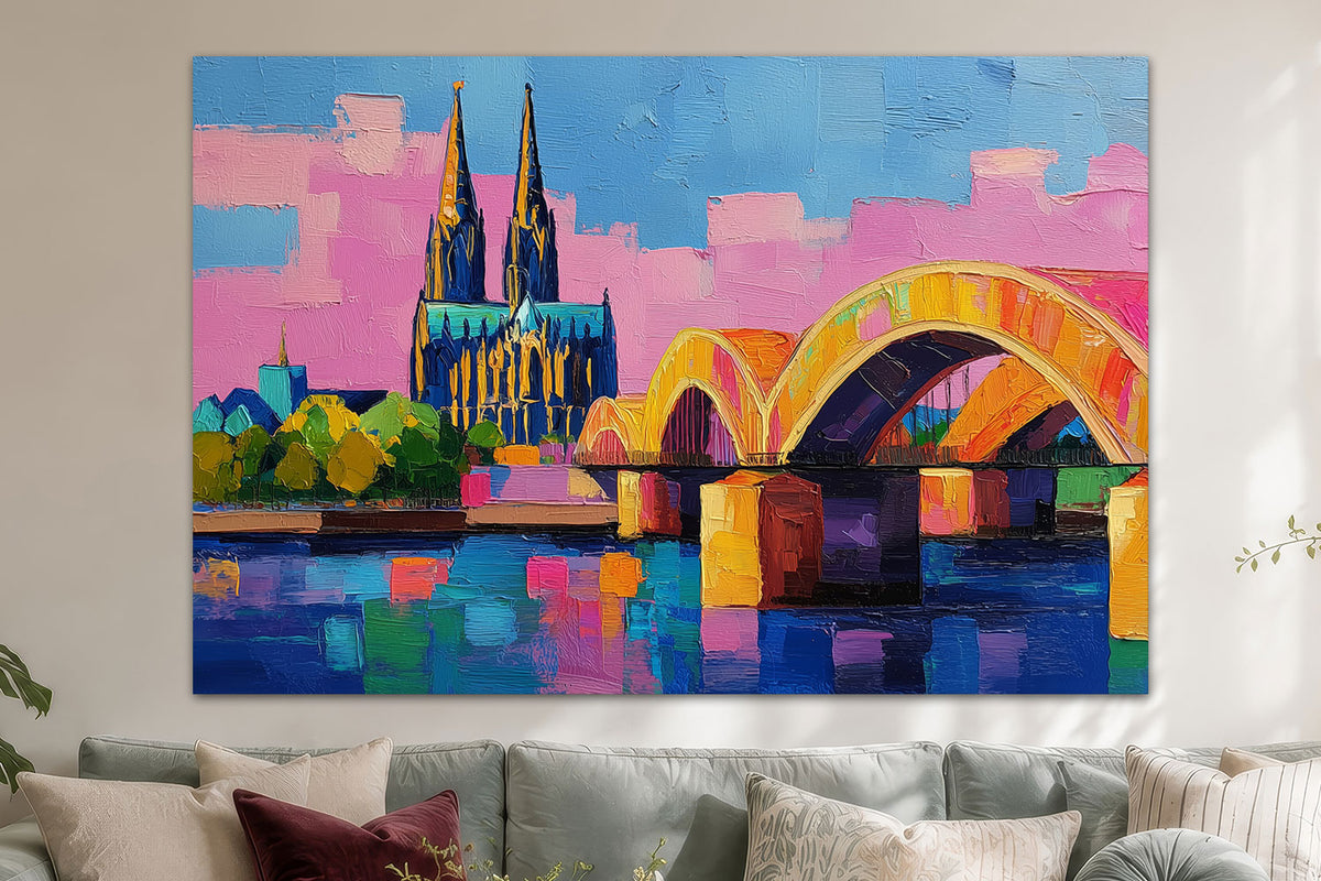Abstraktes Köln Gemälde