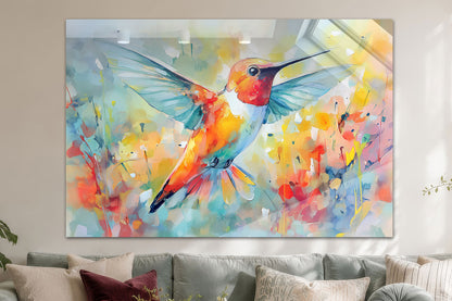 Kolibri im Stil eines Aquarell-Gemäldes