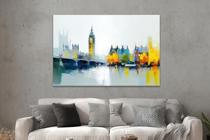 Abstraktes London Gemälde