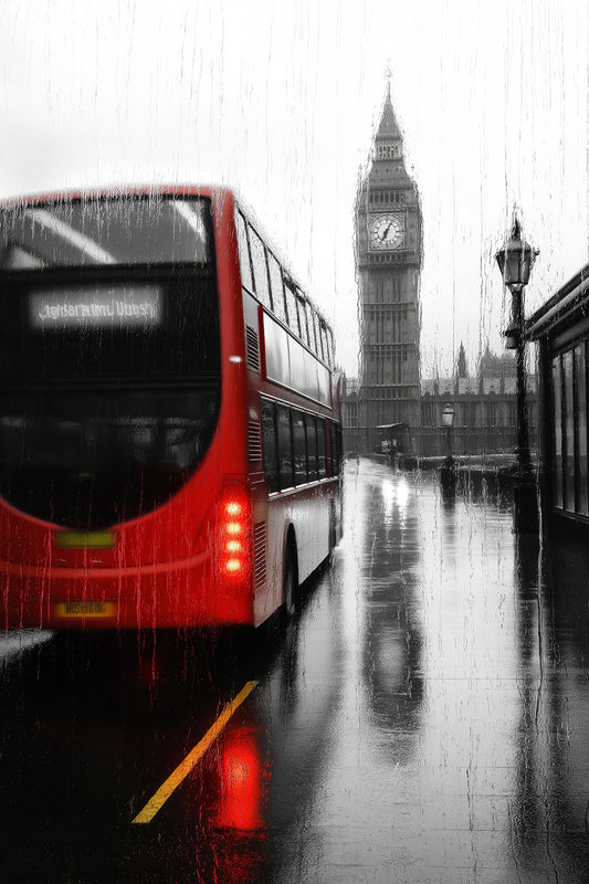 London im Stil einer Color-Key-Fotografie  als hochwertiger Kunstdruck. Jetzt bestellen als Wandbild auf Leinwand, Alu-Dibond, hinter Acrylglas oder als Poster. Versandkostenfreie Lieferung innerhalb Deutschlands.