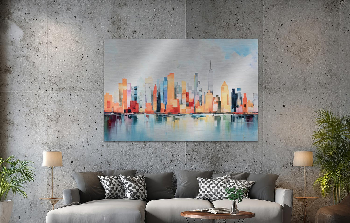 Abstrakte Manhattan Skyline
