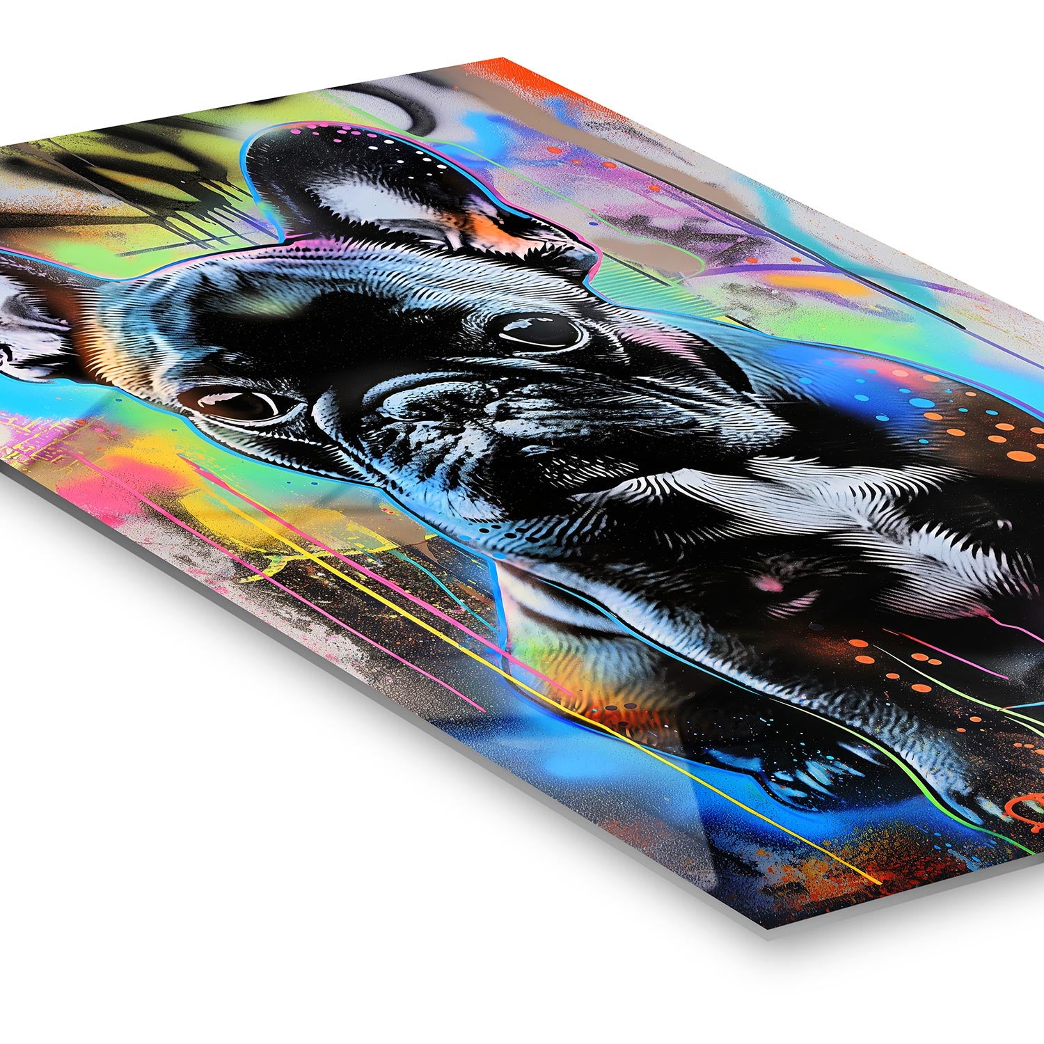 120 x 180 cm, ChromaLuxe HD Neon Pop Art Frechie