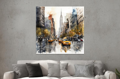 Manhattan im Aquarellstil
