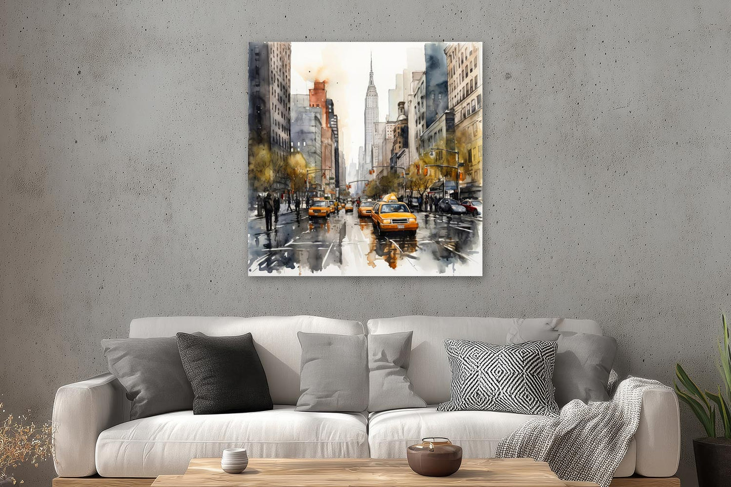 Manhattan im Aquarellstil