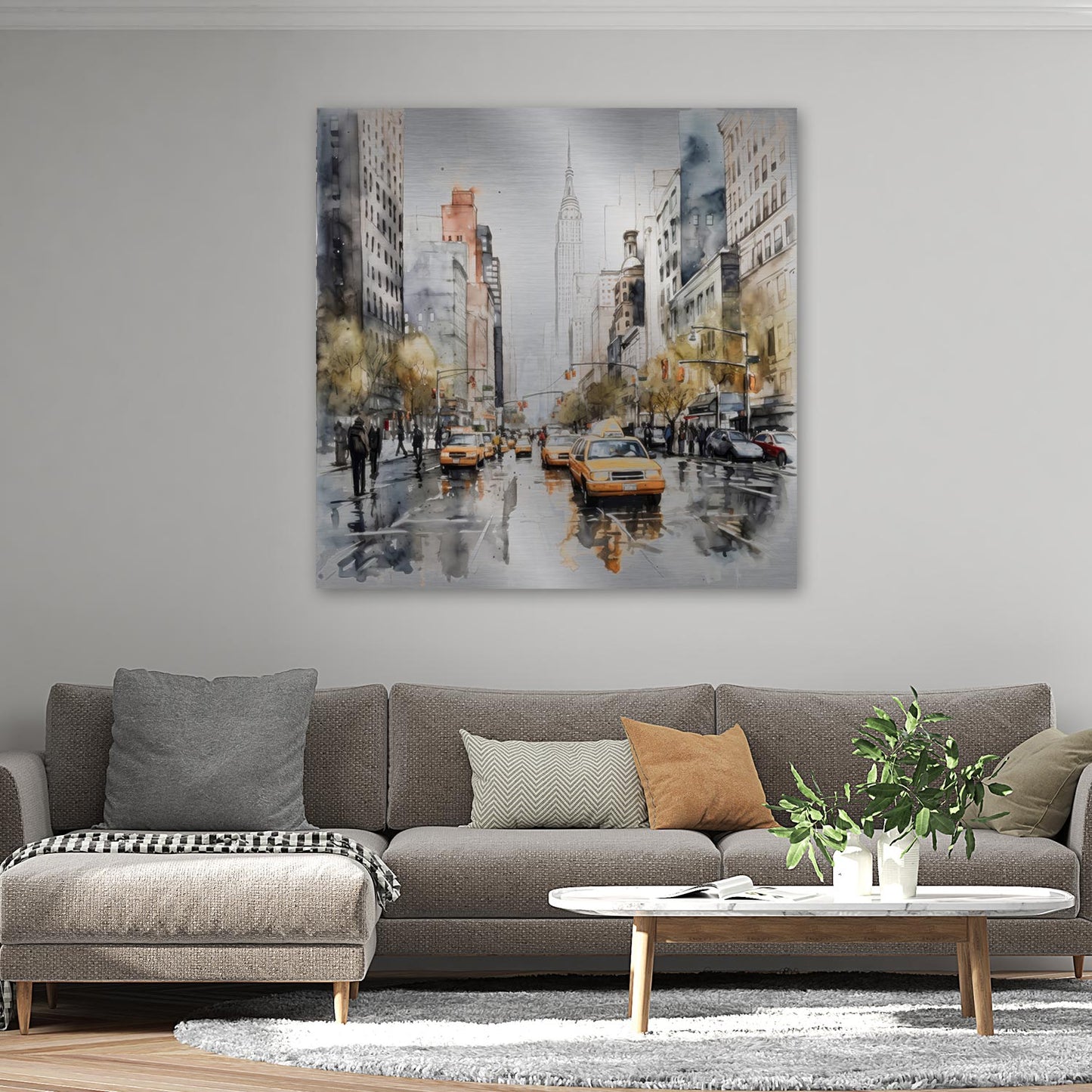 Manhattan im Aquarellstil