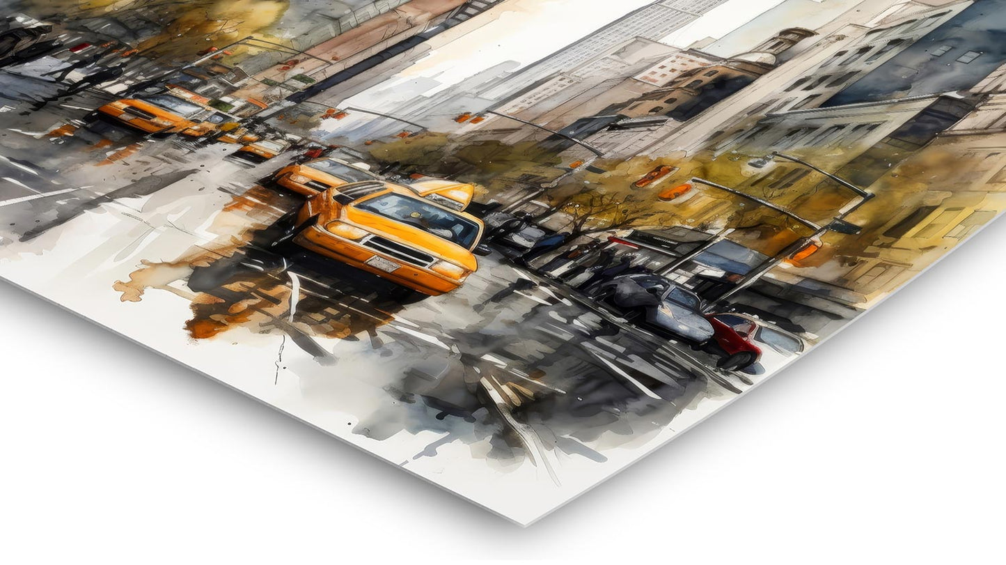 Manhattan im Aquarellstil