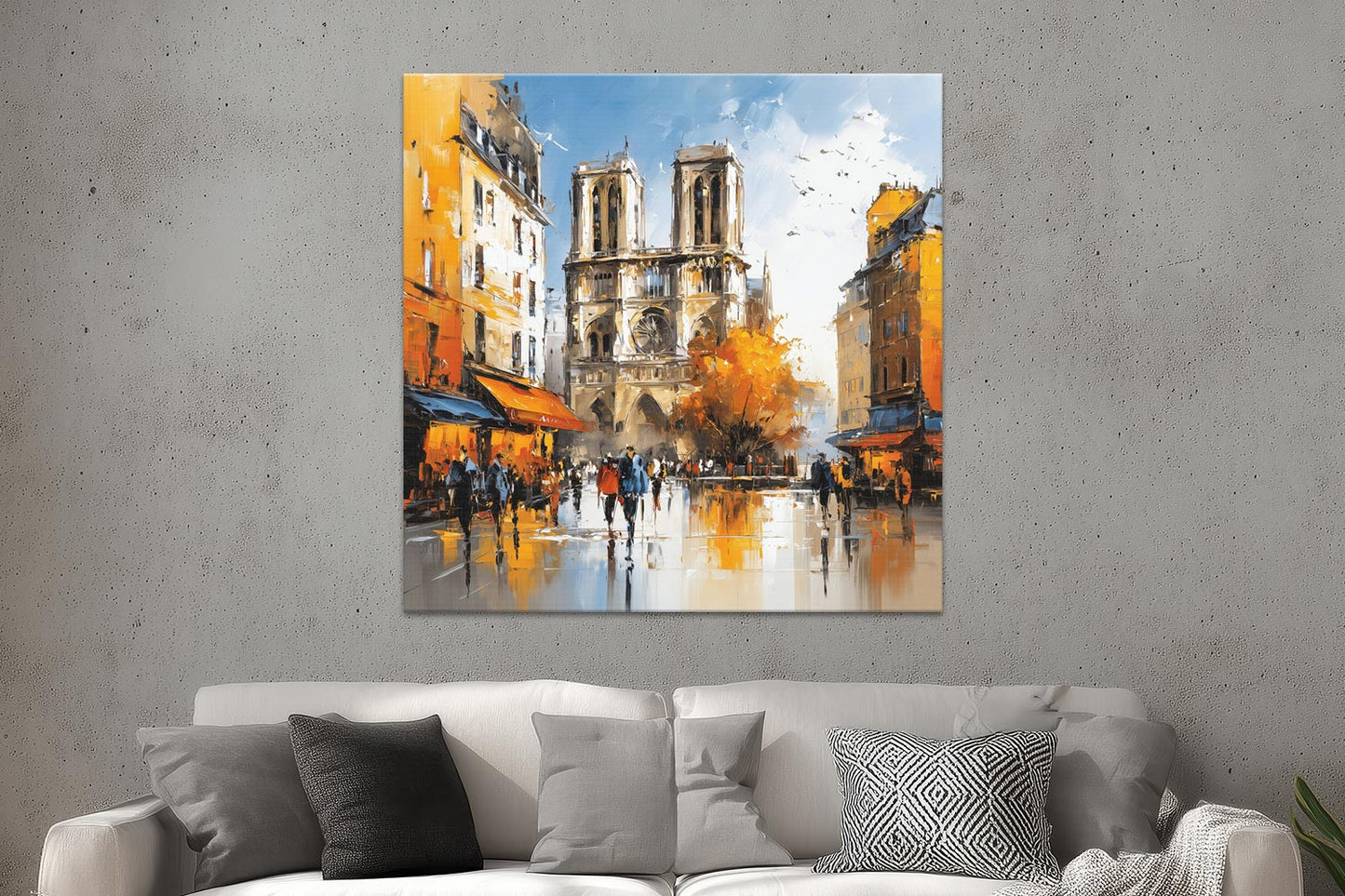 Blick auf Notre-Dame de Paris