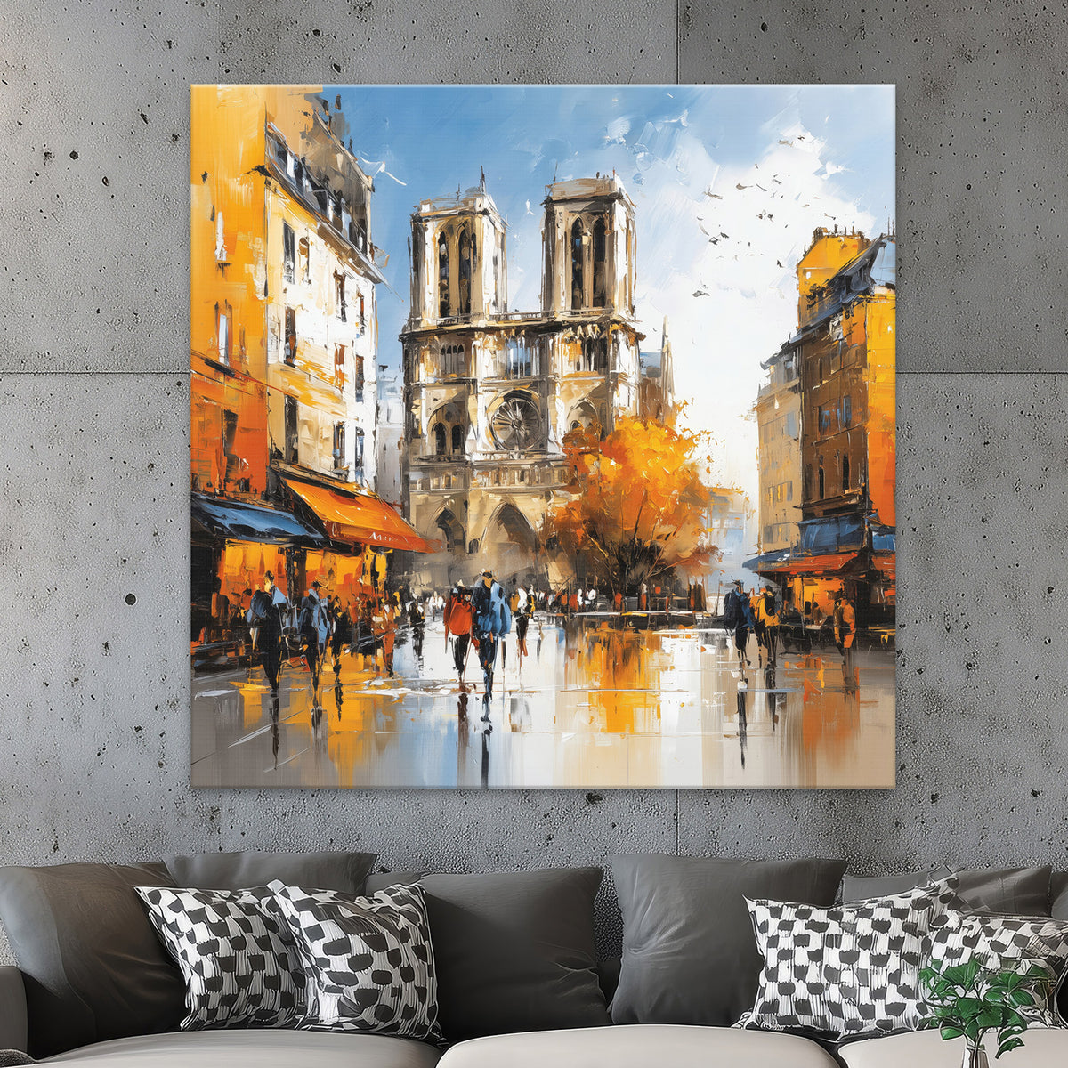 Blick auf Notre-Dame de Paris