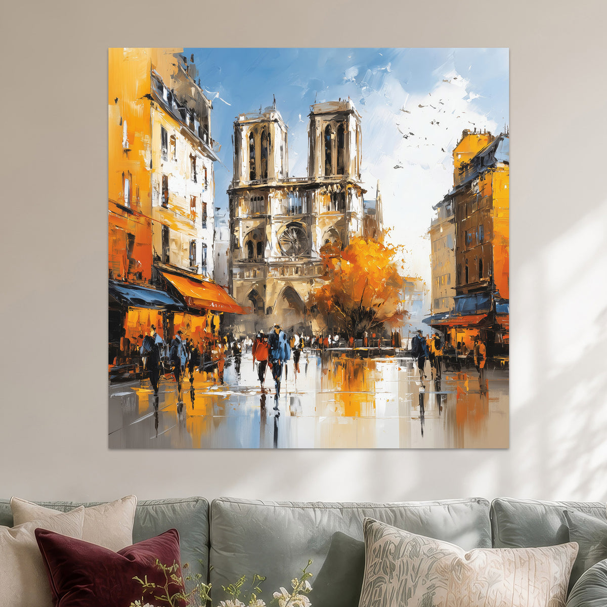 Blick auf Notre-Dame de Paris