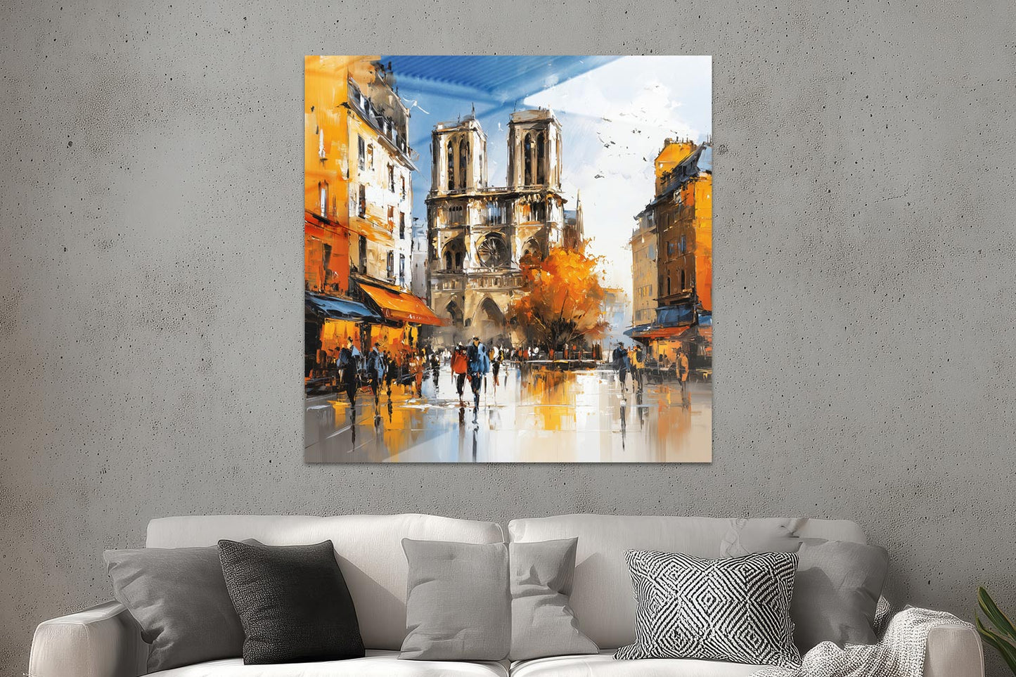 Blick auf Notre-Dame de Paris