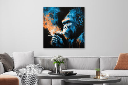 Rauchender Gorilla