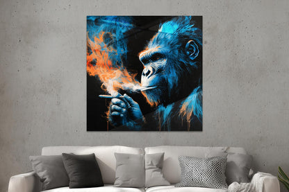 Rauchender Gorilla